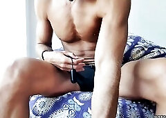 Unboxing and testing my dildo with my large wang - Sorry but I had to bang it and cum inside