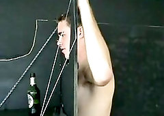 Deepthroating through gloryhole & cum