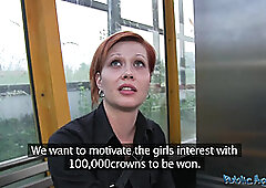 Public Agent - 2<censored> old babe next door real genuine Czech amateur barmaid fucked outside