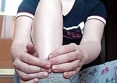 sockjob. Дрочка носками . My onlyfans: olganogi