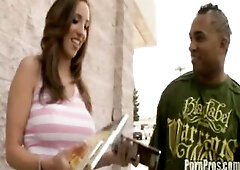 Kelly's Divine Cunt Gets Stretched By A Large Ebony Ramrod!