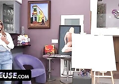 Stripped Painting Class: Sign Your Art With the Teacher's Cum (Member Story)