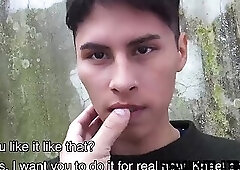 Cute pierced latino twinkie gets hot glue all over his face