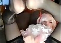 Pink Princess dress and red bows