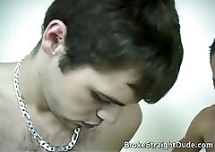 Hot and horny hetero guys having gay sex for cash