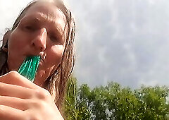 21.07.25 Drink some pee and piss in leggins