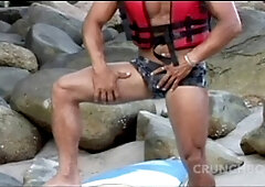 3 humpy muscle latino pummeling wih straight boy curious rough sex