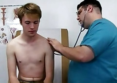 Doctor makes sure young hunk's dick works okay