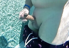 Nude swimming, caught, public