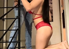 Big-Titted Teen Babe Takes on a Big Cock