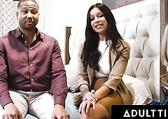 ADULT TIME - Large Naturals Sex Therapist Octavia Red Assents To Bang Client's Hubby Whilst That Babe Watches!