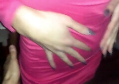 Amateur Crossdresser fuckin' and gargling ginormous manhood