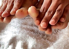 Viva Athena shares a soft ASMR moment focusing on her delicate Asian feet