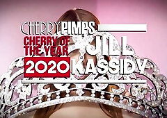 Stunning brown-haired angel Jill Kassidy is soloing on cam