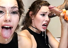 No Mercy for My Throat - Rough Deepthroat / Facefucking / Rimming