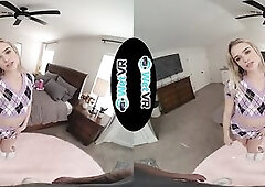 WETVR Hawt Sorority Golden-haired Sneaks In Her Boyfriend For A Hawt VR Screw