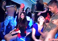 Horny girls went to a local night club to have some fun and to get fucked hard