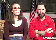Dirty cop binds and ass fuck fucks evidence clerk