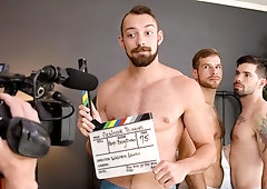Cameraman Ryan Jordan fucks Julian Brady and David Skylar