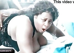 Large Ebony Wang punished BLACK BOOTY GAP