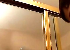 Sultry twinks pounding after hot shower