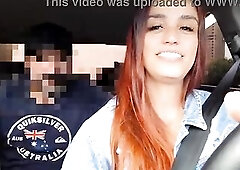 Female ride-share driver catches passenger masturbating from behind!