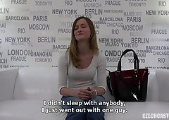 blushing Martina can't say no - Amateur casting