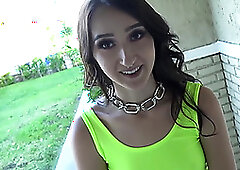 A Rough Shaft Smashes Slim Stunner Carmen Rae's Tight Snatch!