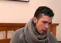 Straight twink Michael DelRay fucks hung hunk Gabriel Alanzo