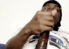 Ebony chap with a Large rod.