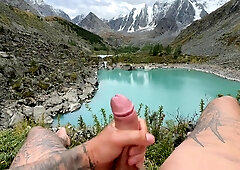 Lots Of Cum In The Mountains