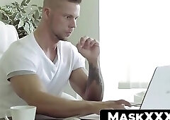 Homosexual demigod Angelo Godshack working out and wanking with ease