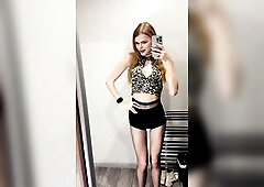 tiny and cute teen trans hotty feeling gorgeous