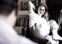 Perv psychiatrist fucks a sick young babe