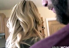 Large titties glamour blond mother I'd like to fuck Claudia Valentine sucking large wood hard ramrod in advance of doggy position and missionary 
