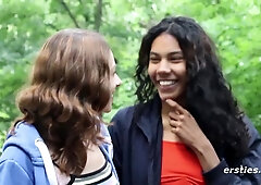 Abby Takes Caroline on a Sexy Adventure In the Forest