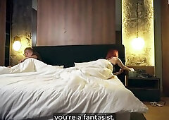 Blameless Couch Sharing with Hawt Redhead Stepmom Ends in Unfathomable Night Bang