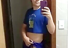 brazilian gay twink wearing dress