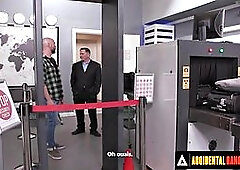ACCIDENTAL GANGBANG - Hot Whitney Wright Gets Gangbanged By Airport Security SPANISH SUBTITLES