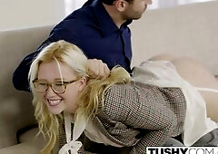 TUSHY 1st Anal For Blond Sweetheart Samantha Rone
