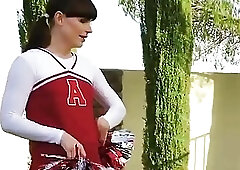 Shemale Porn Video Cheerleader Shemale Fucks A Girl Cheerleader Practitioner