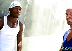 Muscle black gay fucked