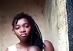 Jocilena - am fine in couch squirting with green banana